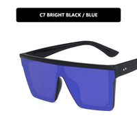 Hip-hop Geometric Pc Square Half Frame Sports Sunglasses sku image 5
