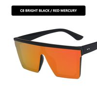 Hip-hop Geometric Pc Square Half Frame Sports Sunglasses sku image 9