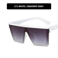 Hip-hop Geometric Pc Square Half Frame Sports Sunglasses sku image 12
