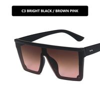 Hip-hop Geometric Pc Square Half Frame Sports Sunglasses sku image 8