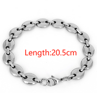 Fashion Titanium Steel No Inlaid Men'S Bracelets sku image 1