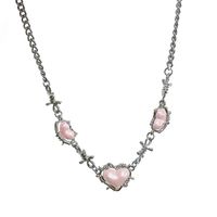 Sweet Heart Shape Alloy Titanium Steel Plating Women's Necklace main image 2