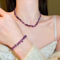 Sweet Geometric Crystal Irregular Women's Bracelets Necklace main image 5