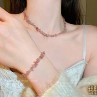 Sweet Geometric Crystal Irregular Women's Bracelets Necklace main image 2