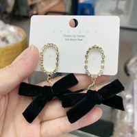 Wholesale Jewelry 1 Pair Retro Bow Knot Alloy Drop Earrings main image 4