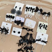 Wholesale Jewelry 1 Pair Retro Bow Knot Alloy Drop Earrings main image 2