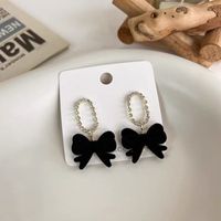 Wholesale Jewelry 1 Pair Retro Bow Knot Alloy Drop Earrings sku image 3