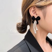 Wholesale Jewelry 1 Pair Retro Bow Knot Alloy Drop Earrings sku image 20