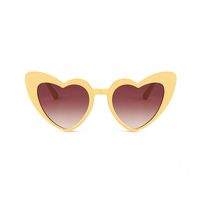 Elegant Heart Shape UV400 Special-Shaped Mirror Clubmaster Full Frame Women's Sunglasses sku image 9