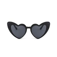 Elegant Heart Shape UV400 Special-Shaped Mirror Clubmaster Full Frame Women's Sunglasses sku image 8