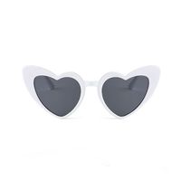 Elegant Heart Shape UV400 Special-Shaped Mirror Clubmaster Full Frame Women's Sunglasses sku image 12