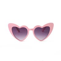 Elegant Heart Shape UV400 Special-Shaped Mirror Clubmaster Full Frame Women's Sunglasses sku image 10