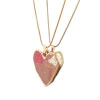 Wholesale Sweet Heart Shape Flower Stainless Steel Arylic Earrings Necklace main image 5