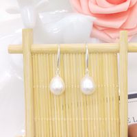 1 Pair Retro Water Droplets Freshwater Pearl Drop Earrings sku image 4