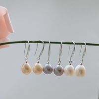 1 Pair Retro Water Droplets Freshwater Pearl Drop Earrings main image 4