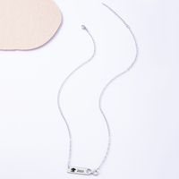 304 Stainless Steel Gold Plated Simple Style Plating Hat Infinity Necklace main image 3