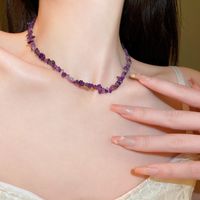 Sweet Geometric Crystal Irregular Women's Bracelets Necklace sku image 1
