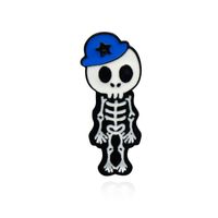 Funny Geometric Skull Alloy Unisex Brooches sku image 3