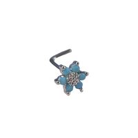 Wholesale Simple Style Flower Stainless Steel Nose Studs main image 4