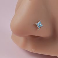 Wholesale Simple Style Flower Stainless Steel Nose Studs sku image 4