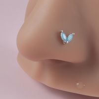 Wholesale Simple Style Flower Stainless Steel Nose Studs sku image 10