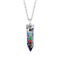 Retro Multicolor Crystal Natural Stone Gem Wholesale Necklace Pendant sku image 9