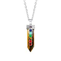 Retro Multicolor Crystal Natural Stone Gem Wholesale Necklace Pendant sku image 6
