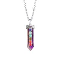 Retro Multicolor Crystal Natural Stone Gem Wholesale Necklace Pendant sku image 10
