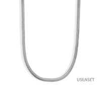 Wholesale Hip-hop Solid Color Stainless Steel Necklace sku image 5