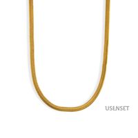 Wholesale Hip-hop Solid Color Stainless Steel Necklace sku image 16