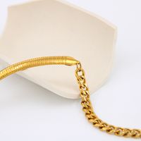 Großhandel Einfacher Stil Einfarbig Rostfreier Stahl Halskette main image 3