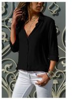 Women's Blouse Long Sleeve Blouses Backless Classic Style Solid Color main image 5