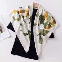 Women's Fashion Geometric Satin Silk Scarves sku image 21