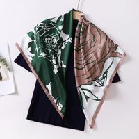 Women's Fashion Geometric Satin Silk Scarves sku image 28