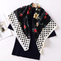 Women's Fashion Geometric Satin Silk Scarves sku image 32