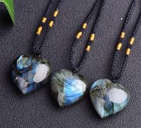Simple Style Heart Shape Natural Stone Wholesale Pendant Necklace main image 1