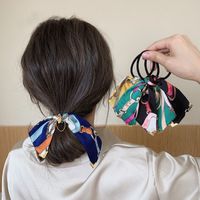 Women's Simple Style Printing Cloth Hair Tie main image 1