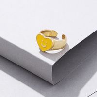 Cute Heart Shape Alloy Wholesale Open Ring sku image 3