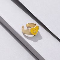 Cute Heart Shape Alloy Wholesale Open Ring main image 4