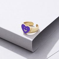 Cute Heart Shape Alloy Wholesale Open Ring main image 5
