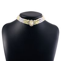 Retro Palace Style Multilayer Pearl Necklace sku image 12