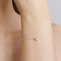 Simple Style Heart Shape Alloy Women's Bracelets main image 2