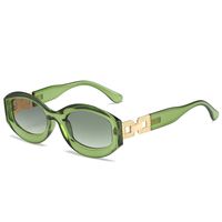 Retro Oval Ac Oval Frame Full Frame Women's Sunglasses sku image 7