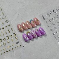 Simple Style Star Moon Plastic Nail Decoration Accessories 1 Piece main image 2