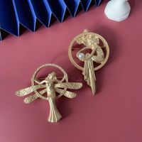 Retro Cartoon Character Alloy Inlaid Gold Unisex Brooches main image 1