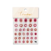 Sweet Plaid Heart Shape Plastic Nail Decoration Accessories 1 Piece sku image 7