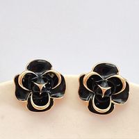 Wholesale Jewelry 1 Pair Elegant Flower Alloy Ear Studs sku image 1