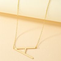 Simple Style Letter Alloy Plating Women's Necklace sku image 1