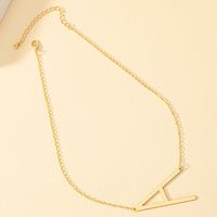 Simple Style Letter Alloy Plating Women's Necklace main image 6