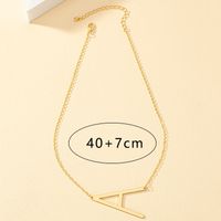 Simple Style Letter Alloy Plating Women's Necklace main image 2